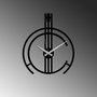 Wallity Reloj de Pared Decorativo de Metal Negro